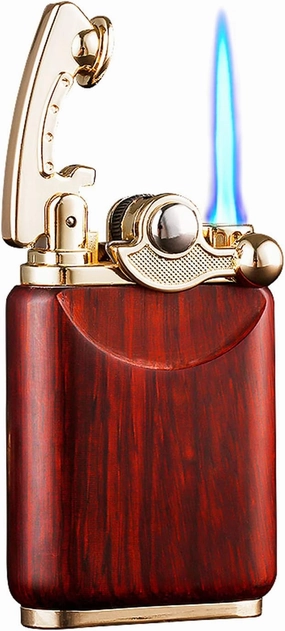 JOBON Pocket Blow Torch Lighter, Premium Quality Jet Flame Reusable Refillable Mini Small Flint Lighter for Candle (Butane Gas Not Included)