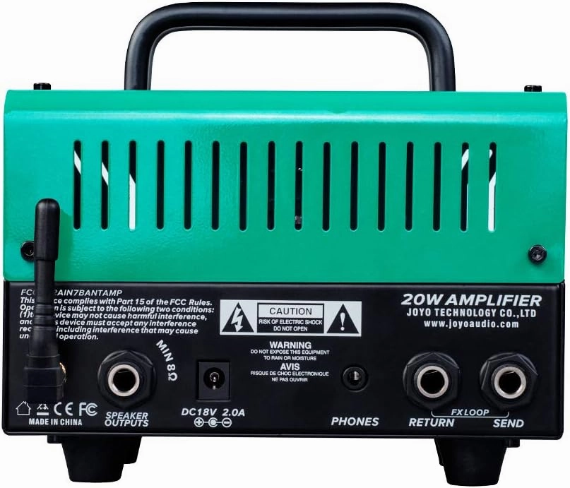 JOYO Atomic BanTamp Series Mini Amp Head 20 Watt Preamp 2 Channel Hybrid Tube Guitar Amplifier with Bluetooth