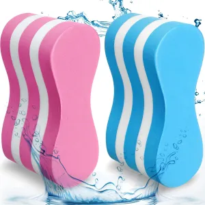 Junkin 2 Pcs 5 Layer Swimming Pull Buoy EVA Leg Float Swim Gear Lap Swim Accessories Pool Exercise Equipment for Adults Beginners Pool Training Aid, Legs and HIPS Support for Swimming