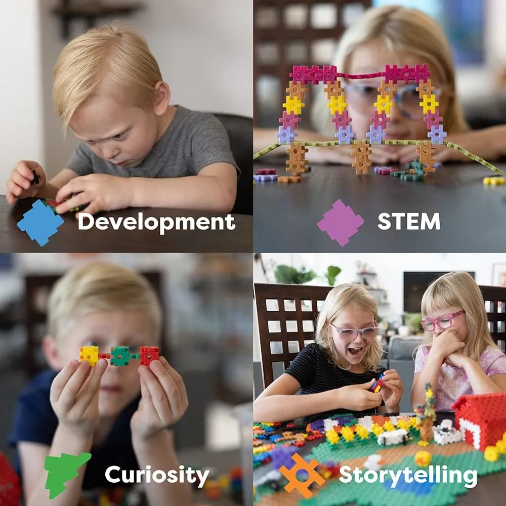 KADU Rainbow 250 Piece Set - STEM/STEAM Building   Construction Toy, for Open   Imaginative Play Ages 5 