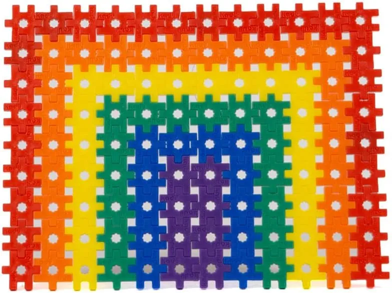 KADU Rainbow 250 Piece Set - STEM/STEAM Building   Construction Toy, for Open   Imaginative Play Ages 5 