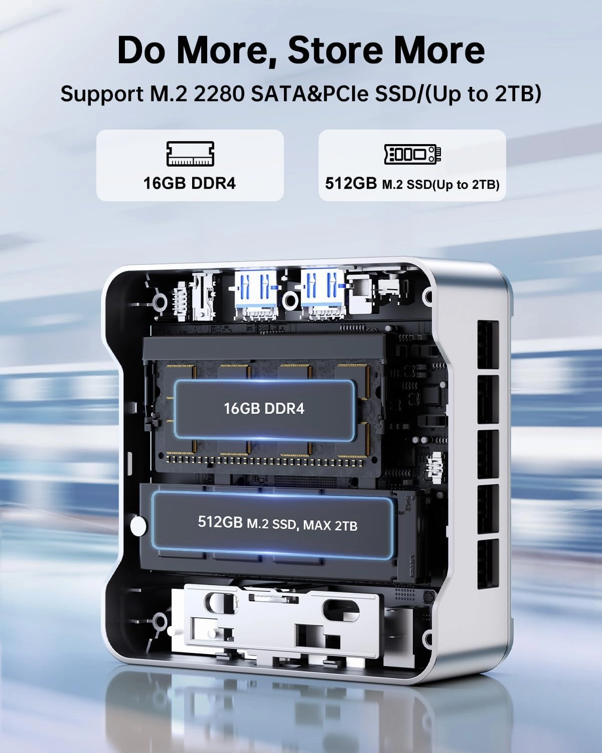 KAMRUI E2 Mini PC 11 Pro, 12th Gen Alder Lake N97(up to 3.6GHz) Micro PC (Beat N150/N100/N95), 16GB RAM 512GB M.2 SSD, Desktop Computers 4K Dual Display/USB3.2/WiFi/BT/LAN Small Computer