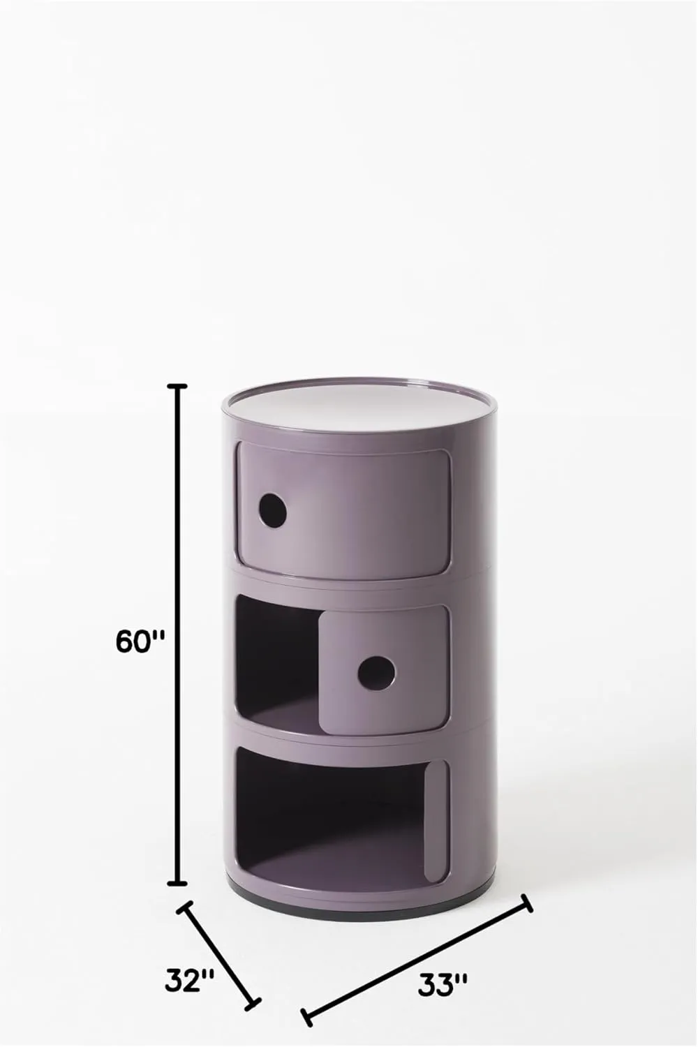 Kartell Componibili Furniture, Purple, 60 x 33 x 32 cm,0496720