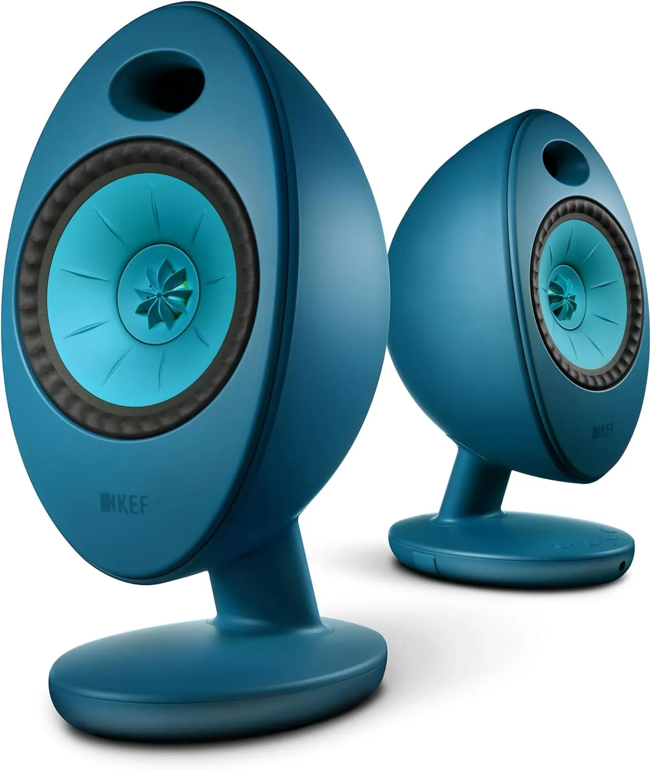 KEF Egg Duo Wireless HiFi Desktop Speakers (Pair, Teal)