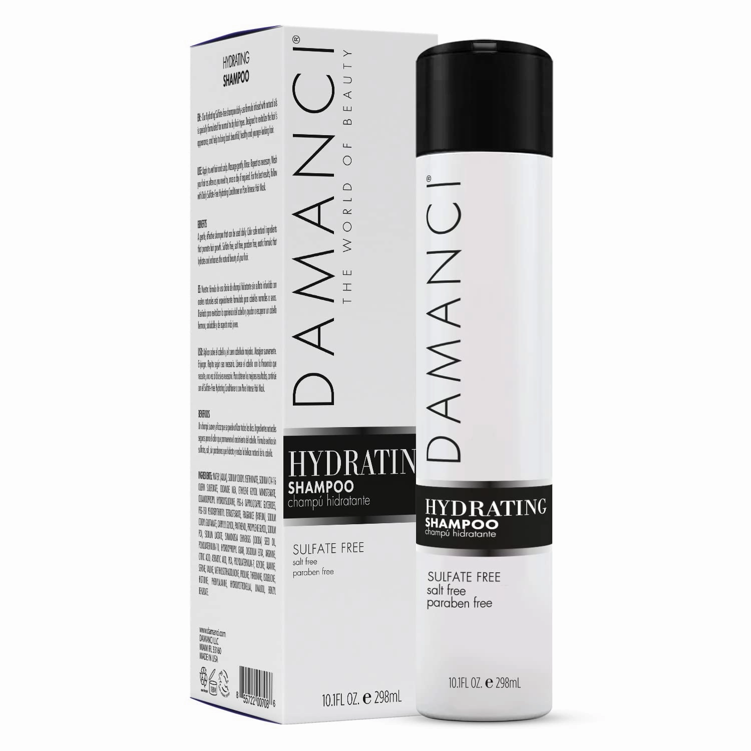 Keratin Shampoo for Dry Damaged and Frizzy Hair Paraben and Sulfate Free. Restores Shine Softness & Makes Hair Manageable Smoothing Shampoo with Collagen and Herbal Extracts (10 Oz)