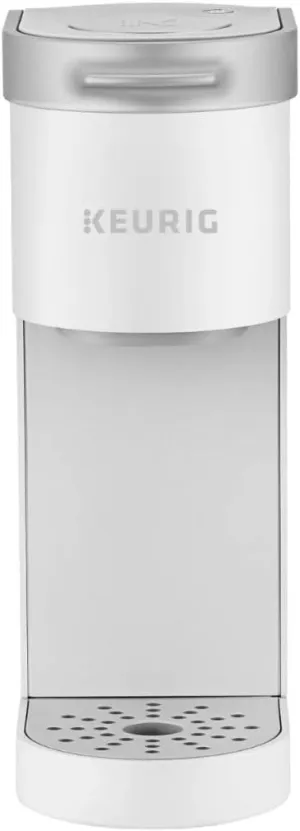 Keurig K-Mini Single Serve Coffee Maker with 6-12Oz Cup Sizes, Quick Brewing, and Removable Drip Tray (Stone, Renewed)