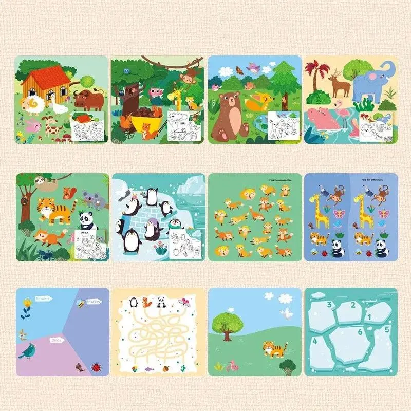 Kids Travel Activities | Reusable Water Colouring Book