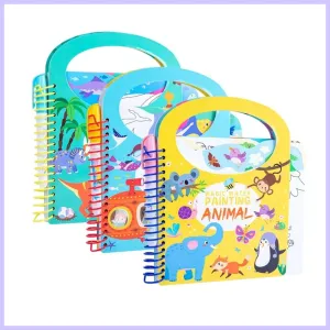 Kids Travel Activities | Reusable Water Colouring Book