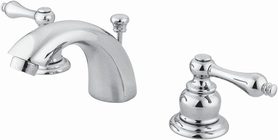 Kingston Brass GKB941AL Magellan Mini-Widespread Lavatory Faucet with Retail Pop-Up, 4-7/16 inch in Spout Reach, Polished Chrome
