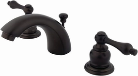 Kingston Brass GKB945AL Magellan Mini-Widespread Lavatory Faucet with Retail Pop-Up, 4-7/16", Oil Rubbed Bronze