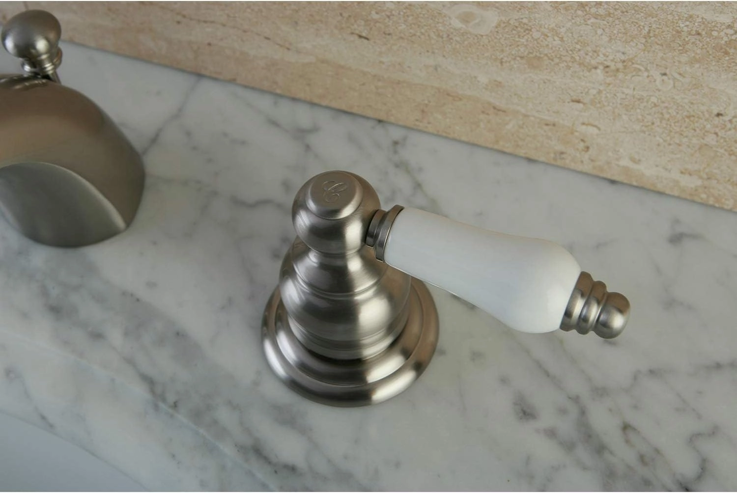 Kingston Brass KB948B Victorian Mini Spread Lavatory Faucet, Brushed Nickel, 4.5 x 3.5 x 2.06