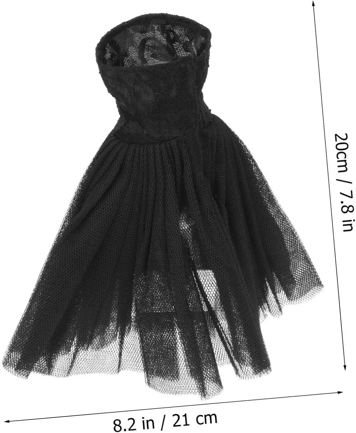 Kisangel 3pcs Delicate Mini Doll Costumes Boys and Girls Ballet Dress Skirt Reversible Compact Delightful Doll Decorative Sets