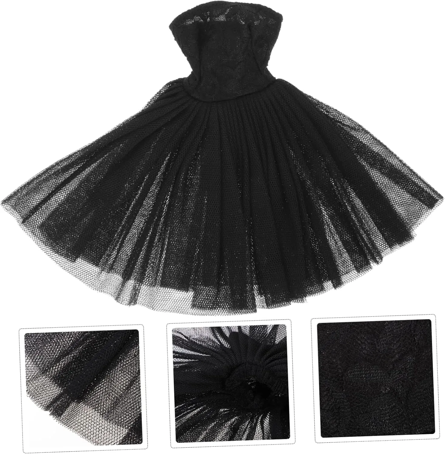 Kisangel 3pcs Delicate Mini Doll Costumes Boys and Girls Ballet Dress Skirt Reversible Compact Delightful Doll Decorative Sets
