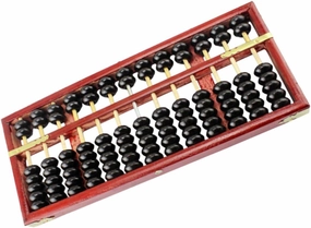 Kisangel 13-Column Wooden Abacus Vintage Sturdy Portable Arithmetic Tool for Students