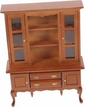 Kisangel Miniature Bookshelf Dollhouse Display Cabinet Furniture for Miniature Bedroom Dining Room Compact Mini Cabinet for Dollhouse Decor Construction