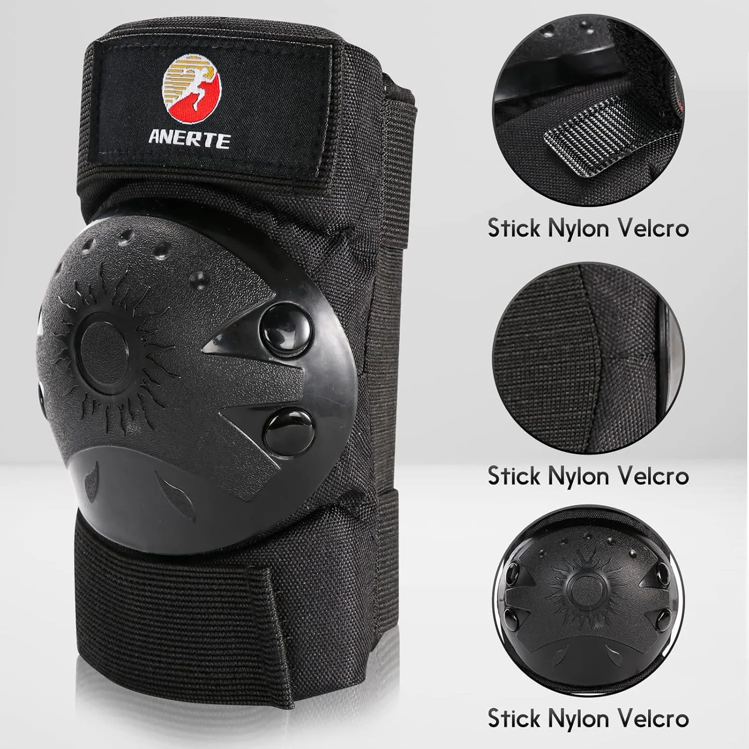 Knee Pads for Adult/Child Elbow Pads Wrist Guards 3 in 1 Protective Gear Set for Multi Sports Skateboarding Inline Cycling Biking Rollerblading Scooter Riding Sports