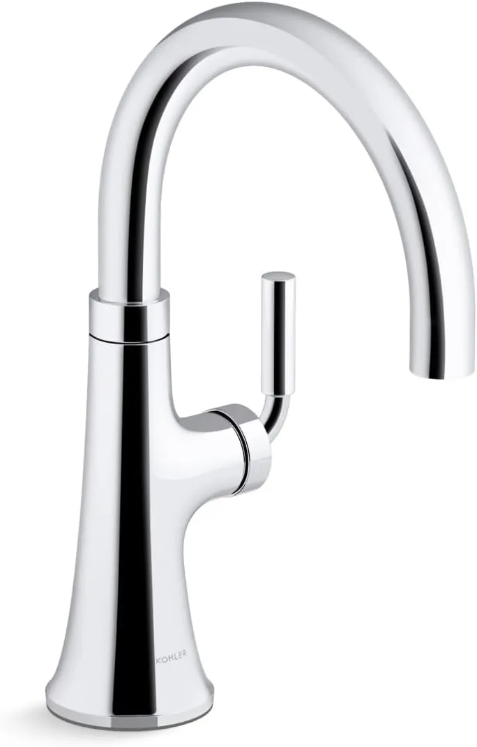 KOHLER 23767-CP Tone Single Handle Kitchen, Prep, Wet, Faucet for Bar Sink, Polished Chrome