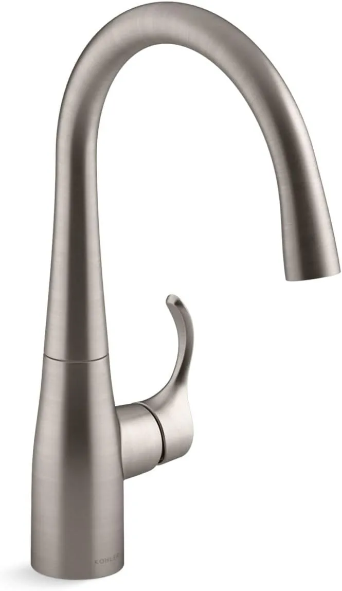 KOHLER K-22034-VS Simplice(R) Bar Sink Faucet, Vibrant Stainless