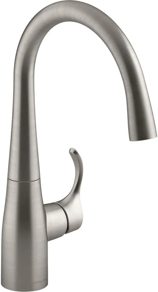 KOHLER K-22034-VS Simplice(R) Bar Sink Faucet, Vibrant Stainless