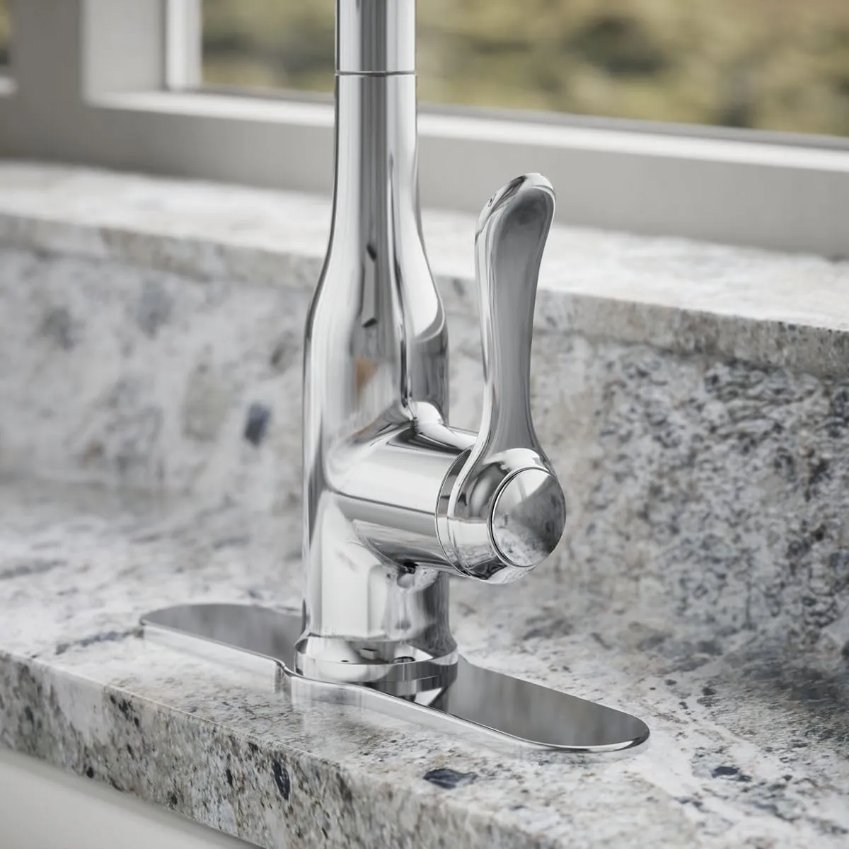 KOHLER K-REC23863-SD-CP Motif Kitchen Faucet with Pull Down Sprayer and Soap Dispenser, Kitchen Sink Faucet in Polished Chrome