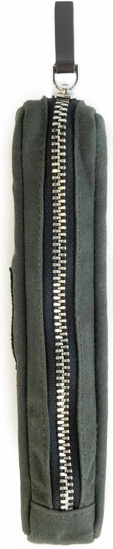 Kolo Parker Mini Pen, Pencil and Marker Case, Compact and Lightweight, Waxed Canvas, Sage