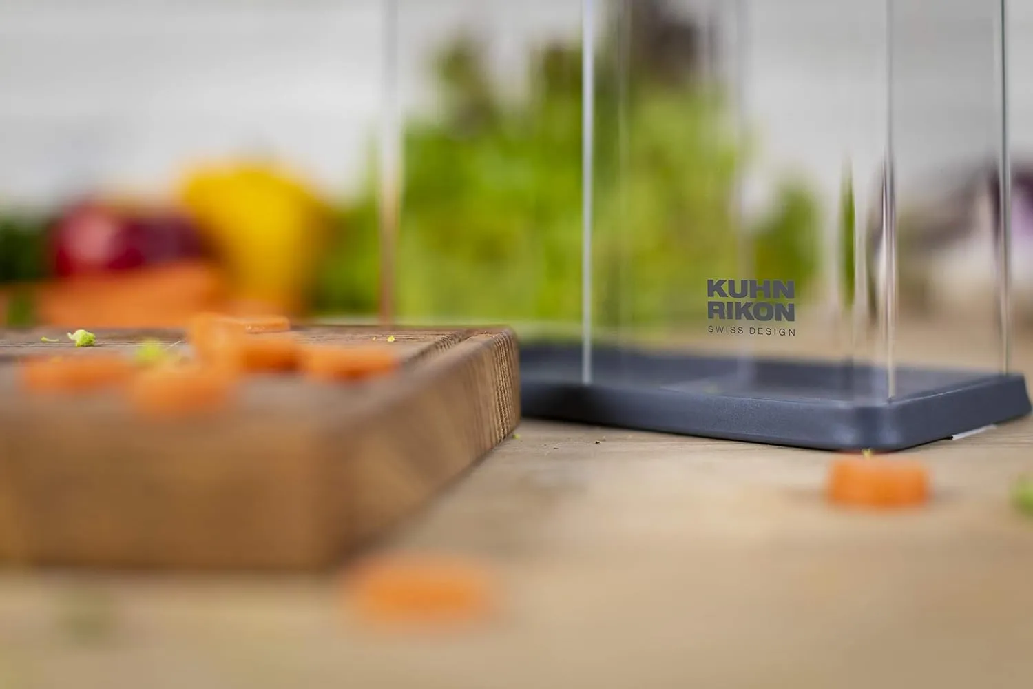 Kuhn Rikon Vision Transparent Storage Block for Knives and Scissors, 8.5 x 3 x 8.5 inches, Rectangular