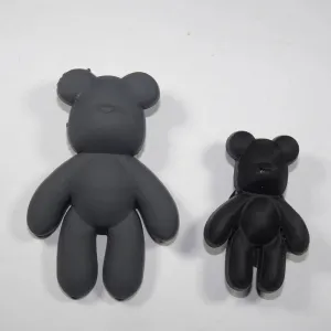 Large Teddy Bear Black Shoe Charm