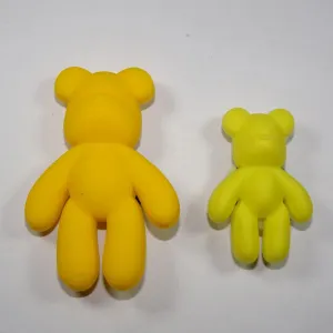 Large Teddy Bear Yellow Shoe Charm