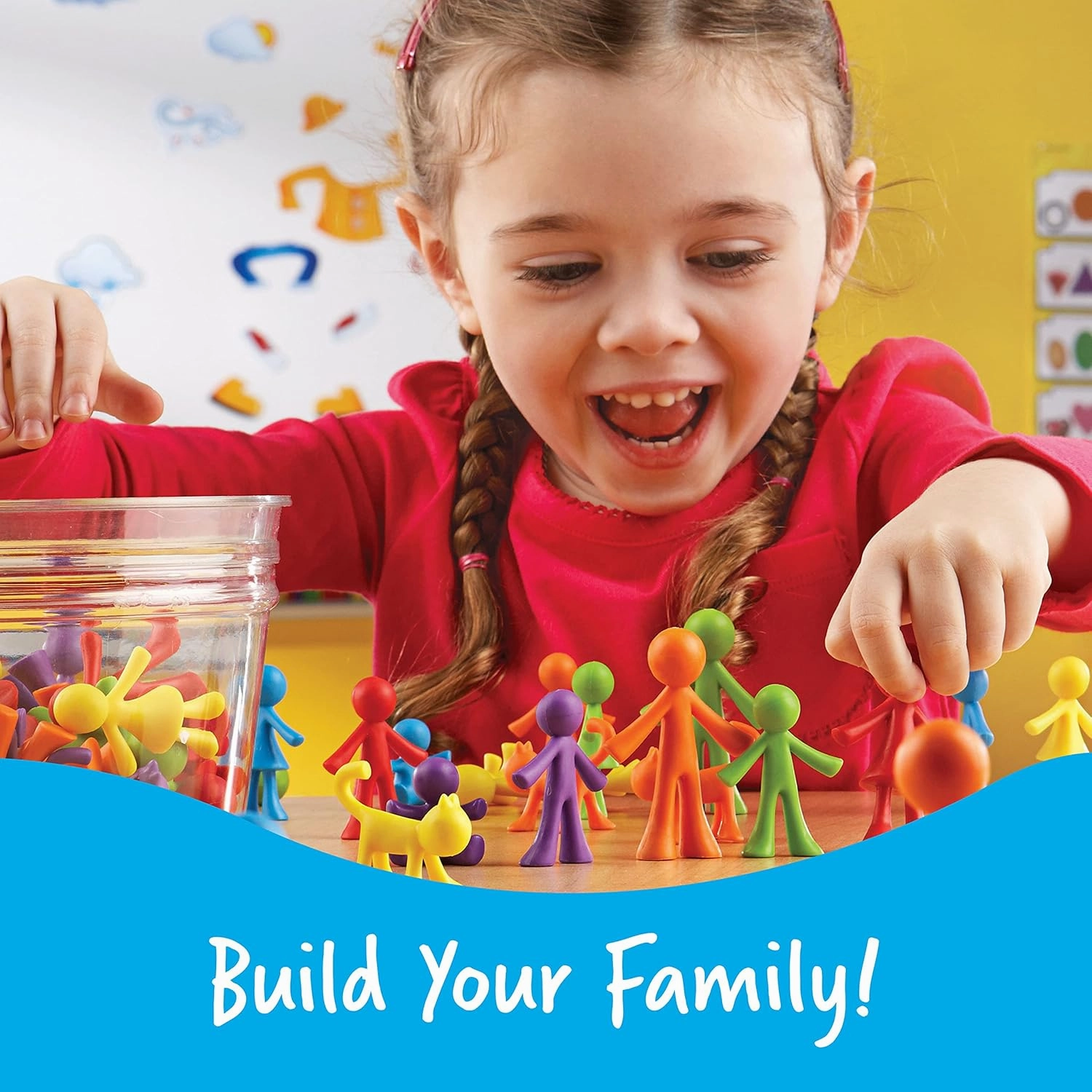 Learning Resources All About Me Family Counters, Set of 72, Ages 3 , SEL, Sensory Skills,Color Recognition