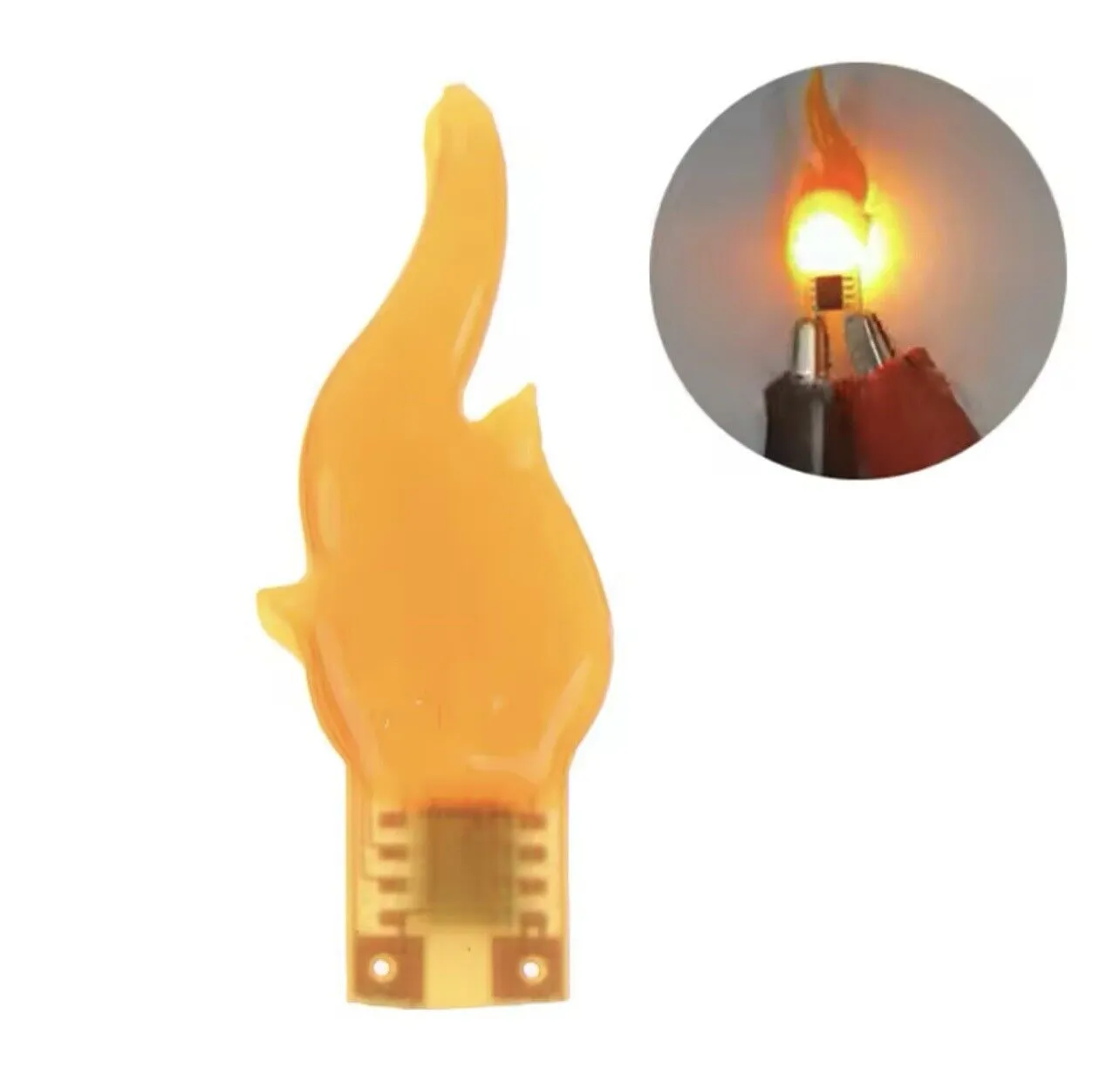 LED Flame Effect Light LED Flame Bulb USB LED Fireplace Lights DIY Bare PCB