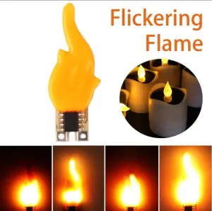 LED Flame Effect Light LED Flame Bulb USB LED Fireplace Lights DIY Bare PCB