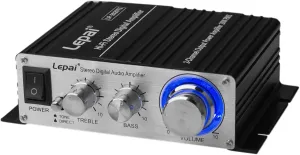Lepai LP-2020TI Hi-Fi Mini Class D Stereo Amplifier - 20W Max at 4 Ohms, 12W Max at 8 Ohms, Digital Audio Solution with Power Supply