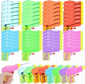 Leyndo 48 Packs Water Gun Party Favors Gifts Mini Water Guns Bulk Colorful Blaster Squirt for Outdoor Beach Game Summer Swimming Pool Party Favor(Mixed Color)