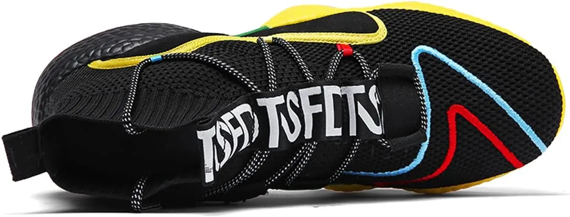 LIBINXIF Women's Men's Upper Light Breathable Fashion Non-Slip Sneakers Comfortable Walking Shoes Couple Shoes Sock Shoes Running Shoes Trainers Shoes Large Shoes