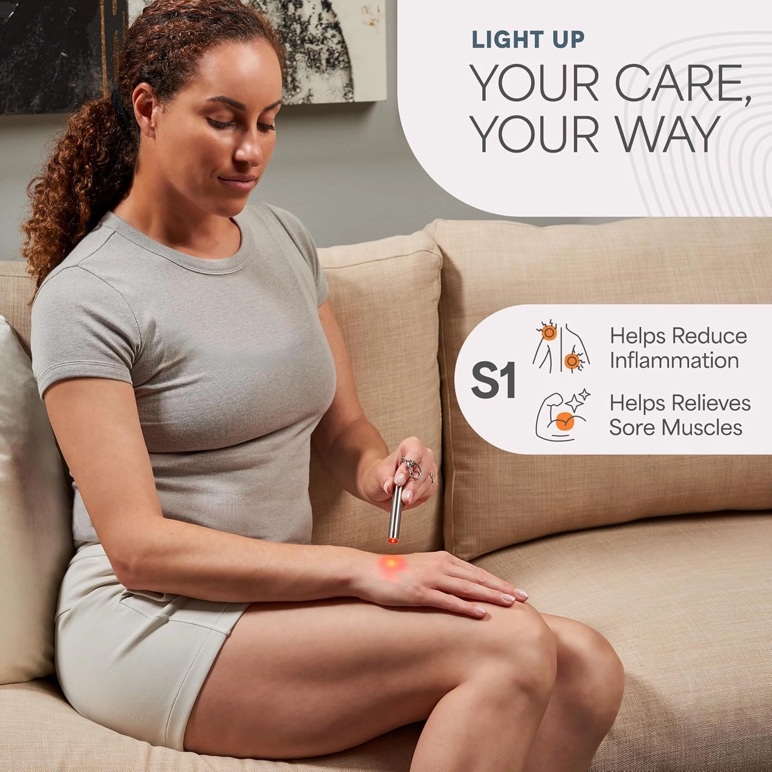 Lifepro Infrared & Red Light Therapy Device for Joints & Muscles Pain Relief, Portable Near Infrared Light for Body & Face Inflammation, Compact & Effective Design - Use 3 wavelengths
