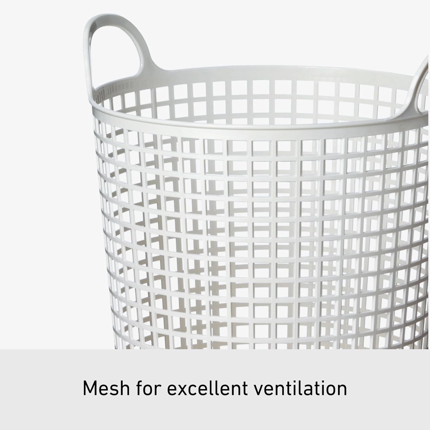 Like-it │SCB-10 │ Stylish and Versatile Basket. Sturdy Yet Flexible Texture. | Daily use Inside or Outside of The Home. Pool & Beach, Picnic, or Camping | 16.14" × 14.96" × 20.47" | White | 10.30 gal
