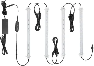 Litever Grow LED Light Strip Kits for Plants, 45W, Full Spectrum White Grow Lights, Easy Installation. Good for Indoor Plant Grow Shelf, Greenhouse, Grow Cabinets