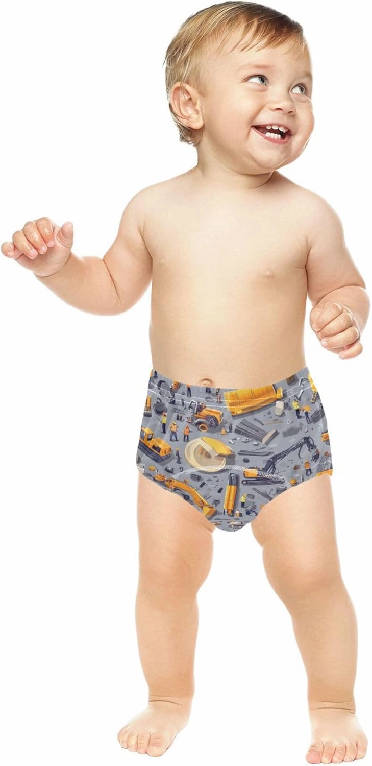 Little Boys Potty Training Toilet Pants Reusable Boxers Underwear for Toddler Girls