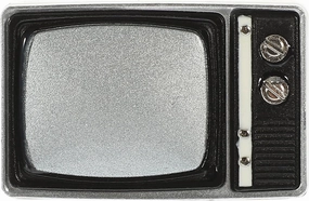 LOGOFUN Doll House TV Model Mini Vintage Television Model Miniature Retro TV Prop for Doll House Living Room Furniture Accessories - Light Brown…