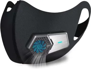 LSGTT Personal Smart Electric Air Face Mask,Reusable Wearable Air Purifiers Mask,With Fan for Air Supply, Used for Cycling,Running, Weeding, Outdoor Sports