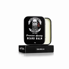 Mad Viking Valhalla Beard Balm – Non-Greasy Balm to Soften and Style with a Medium Hold - Made with Shea Butter, Beeswax & Premium Oils - Smooth Sandalwood & Vanilla Scent, Made in the USA - 2oz