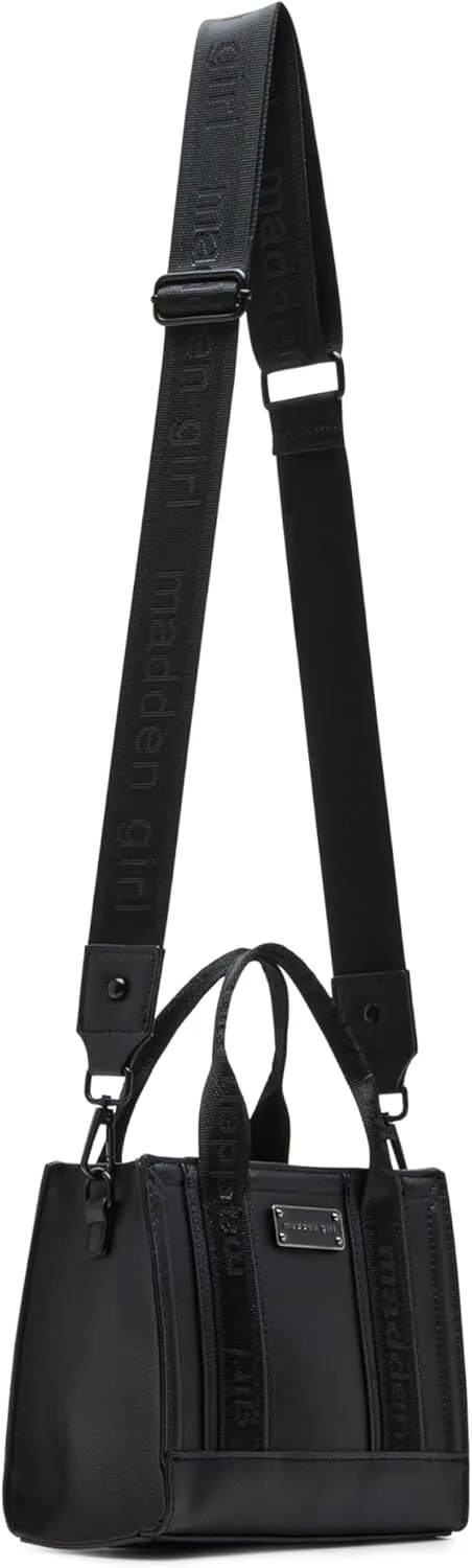 Madden Girl DEBUTT Mini Tote, Black