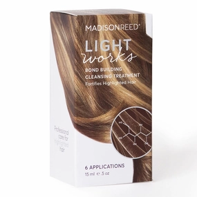 Madison Reed Light Works Bond Building Cleansing Treatment, Repair & Care For Highlighted Hair, Strengthens & Prevents Breakage, Keratin & Argan Oil, 6 Applications