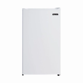 Magic Chef MCBR350W2 Compact Refrigerator with Manual Defrost, Small Refrigerator for Compact Spaces, 3.5 Cubic Feet, White