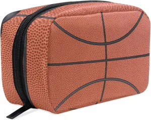 Makeup Bag ,Portable Travel Cosmetic Train Case Basketball Toiletry Bag Organizer Accessories Case Tools Case for Beauty Women