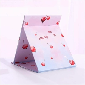 Makeup Mirror Square Makeup Mirror Portable Vanity Mirror Fruit Pattern Folding Cosmetic Mirror Pocket Compact Mirror Makeup Vanity Makeup Mirror ( Color : F )
