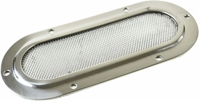 MARINE CITY Oval Intake Vent Cover 6-3/4 x 3-1/4 Inches – 316 Grade Stainless Steel, Durable, Polished, Corrosion-Resistant for Marine, Yacht, and Boat (Pack of 1)