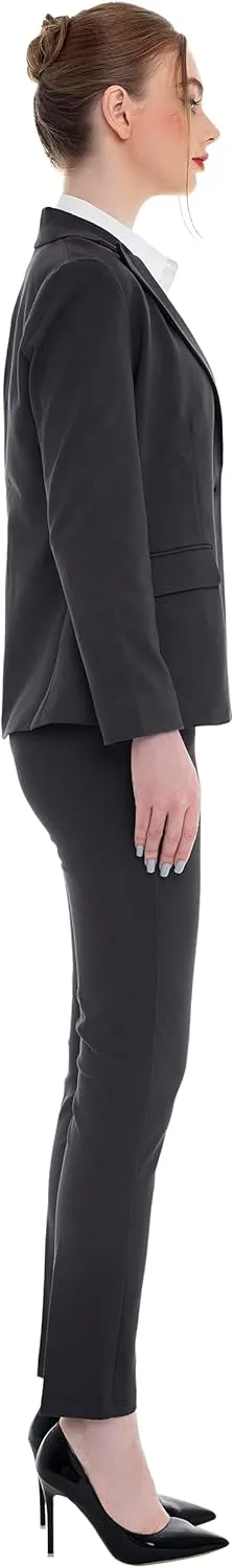 Marycrafts Women's Pant Suits Set – Professional Business Suiting Blazer and Pants 2 Piece Outfit