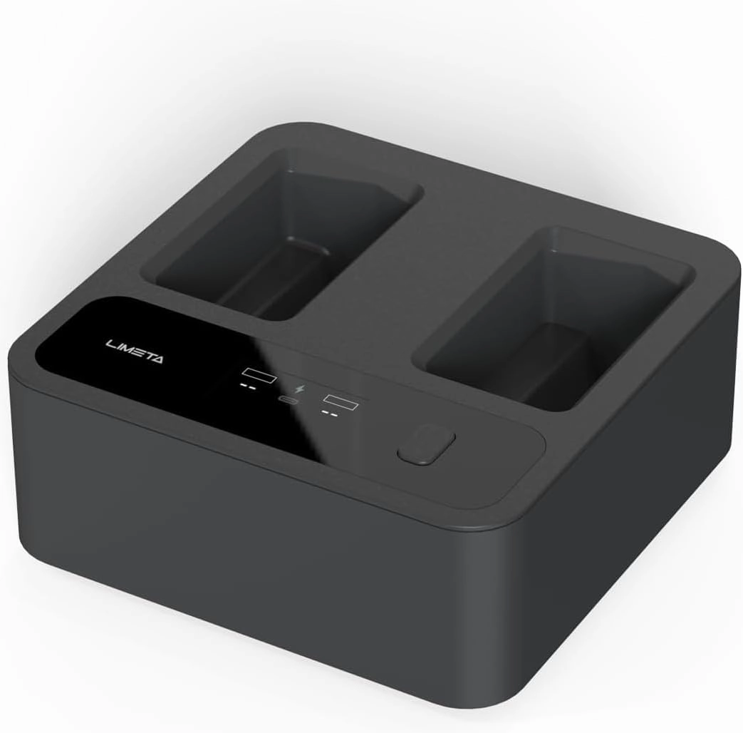MC234 Mini 3/4/4Pro Drone Battery Charger, Smart Charger with Dual Channel 72W Fast Charging, APP Control, HD Display, Silent Cooling, Compact USB-C Charger for Phone, Tablet
