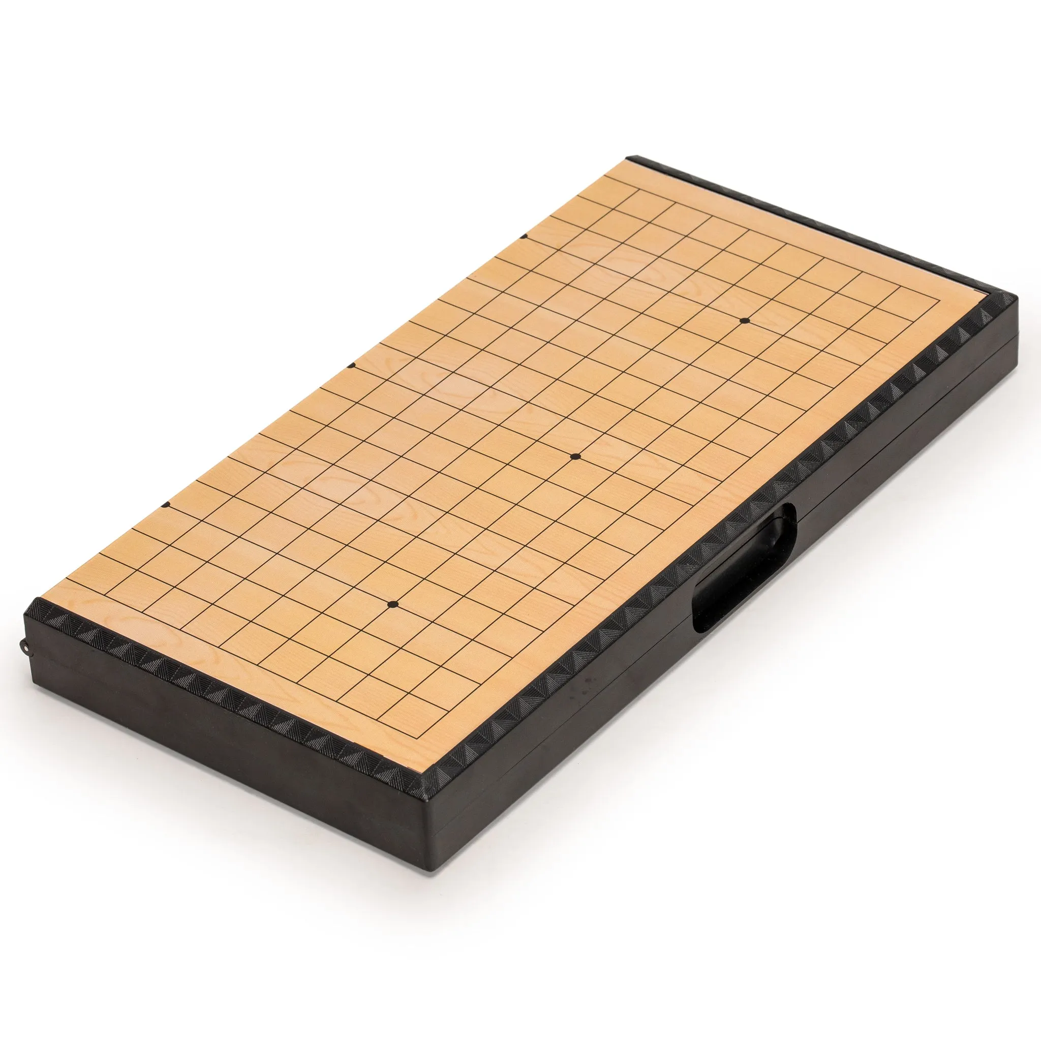 Medium Magnetic 19x19 Go Game Set Board (11") with Single Convex Stones
